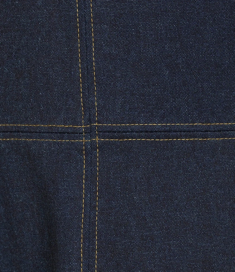 Jude Connally Crew Neck Sleeveless Fit & Flare Midi Denim Dress