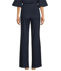 Jude Connally Elliott Stretch Knit Denim Coordinating Wide Leg Pull-On Pants