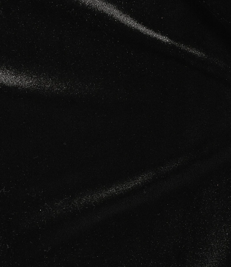 Jude Connally Franca Stretch Velvet Round Neck 3/4 Sleeve Feather Dress