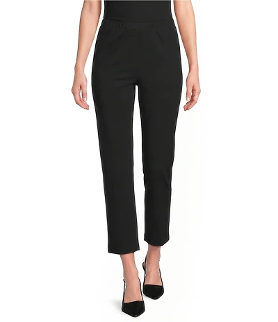 Jude Connally Gayle Jude Cloth Stretch Knit Slim Pull-On Ankle Pants