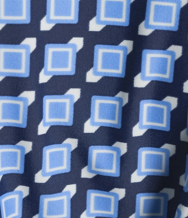 Jude Connally Kitty Square Dot Print Point Collar Long Sleeve Button Front Tie Waist Maxi Dress