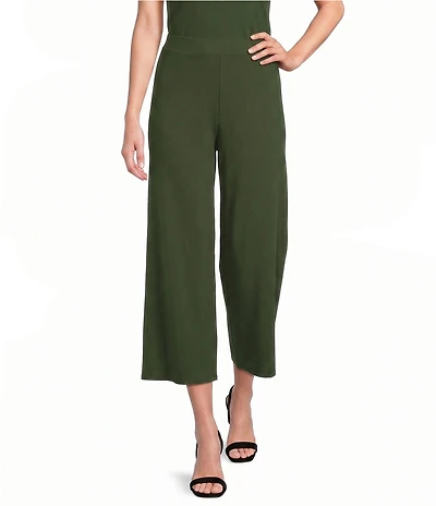 Jude Connally Lolly Garden Solid Coordinating Lightweight Jude Cloth Wide Leg Crop Pants