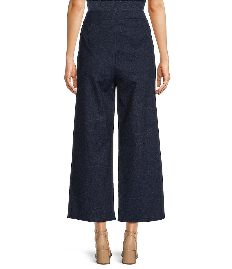 Jude Connally Lolly Jude Cloth Wrinkle Free Wide Leg Flat Front Cropped Pants