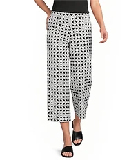 Jude Connally Lolly Pebble Rattan Black Print Coordinating Lightweight Jude Cloth Wide Leg Crop Pants