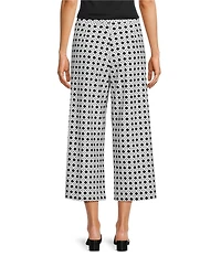 Jude Connally Lolly Pebble Rattan Black Print Coordinating Lightweight Jude Cloth Wide Leg Crop Pants