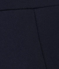 Jude Connally Lucia Ponte Knit Elastic Waistband Straight Pull-On Ankle Pants