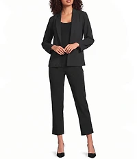 Jude Connally Mindy Notch Lapel Long Sleeve Jude Cloth Knit Open-Front Blazer