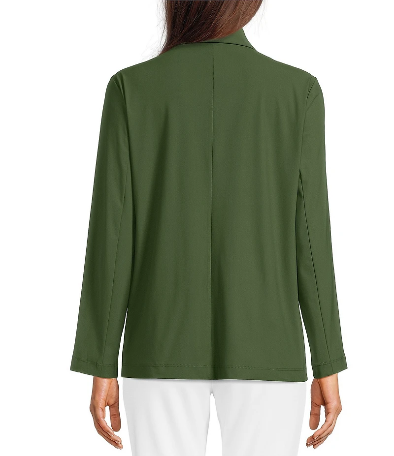 Jude Connally Mindy Notch Lapel Long Sleeve Jude Cloth Knit Open-Front Blazer