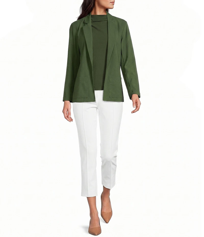Jude Connally Mindy Notch Lapel Long Sleeve Jude Cloth Knit Open-Front Blazer