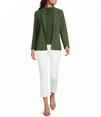 Jude Connally Mindy Notch Lapel Long Sleeve Jude Cloth Knit Open-Front Blazer
