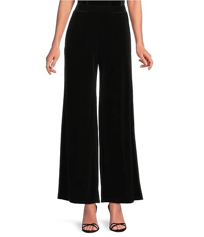 Jude Connally Nicolette Stretch Velvet Wide Leg Pants