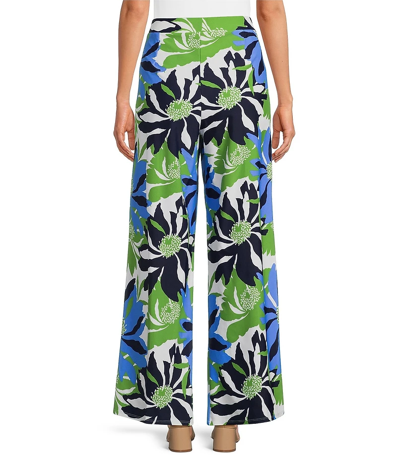 Jude Connally Nicolette Wild Blossom Print Wide Leg Pull-On Pants