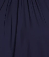 Jude Connally Shari Stretch Knit Ruffle Trim Mock Neck Cap Sleeve Shift Dress