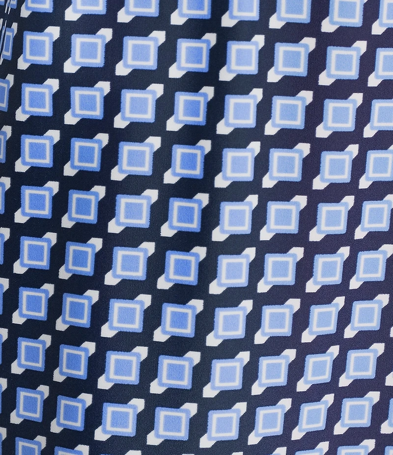 Jude Connally Susanna Square Dot Print Point Collar 3/4 Sleeve Polished Classic Shirt Dress