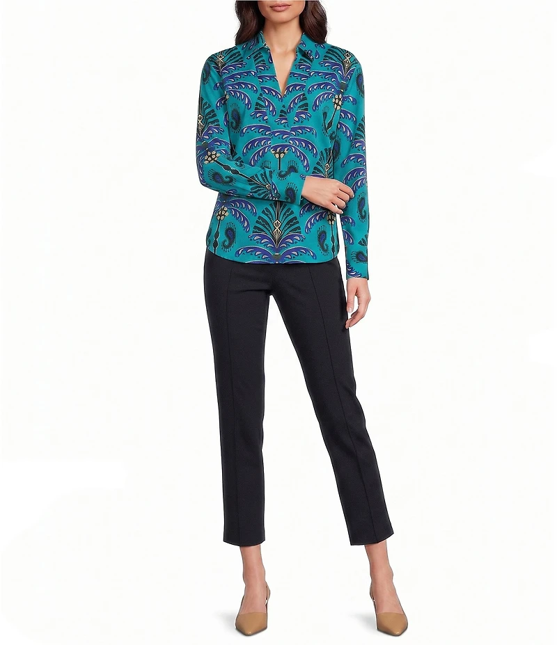 Jude Connally Theo Ponte Slim Ankle Pants
