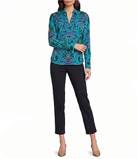 Jude Connally Theo Ponte Slim Ankle Pants