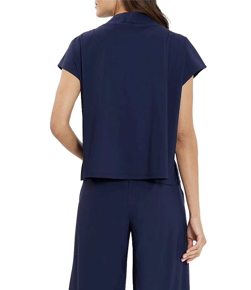 Jude Connally Tillie Ultralight Jude Cloth Drape Crew Neck Cap Sleeve Top