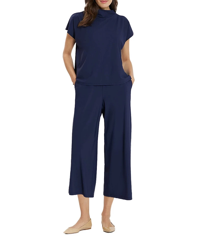 Jude Connally Tillie Ultralight Jude Cloth Drape Crew Neck Cap Sleeve Top