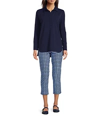 Jude Connally Tobi Square Dot Print Slim Ankle Pants