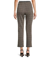 Jude Connally Tobi Tweed Knit Elastic Waist Slim Ankle Pants