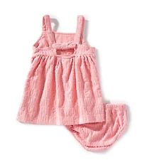 Juicy Couture Baby Girls Sleeveless Loop Terry Cloth A-Line Dress