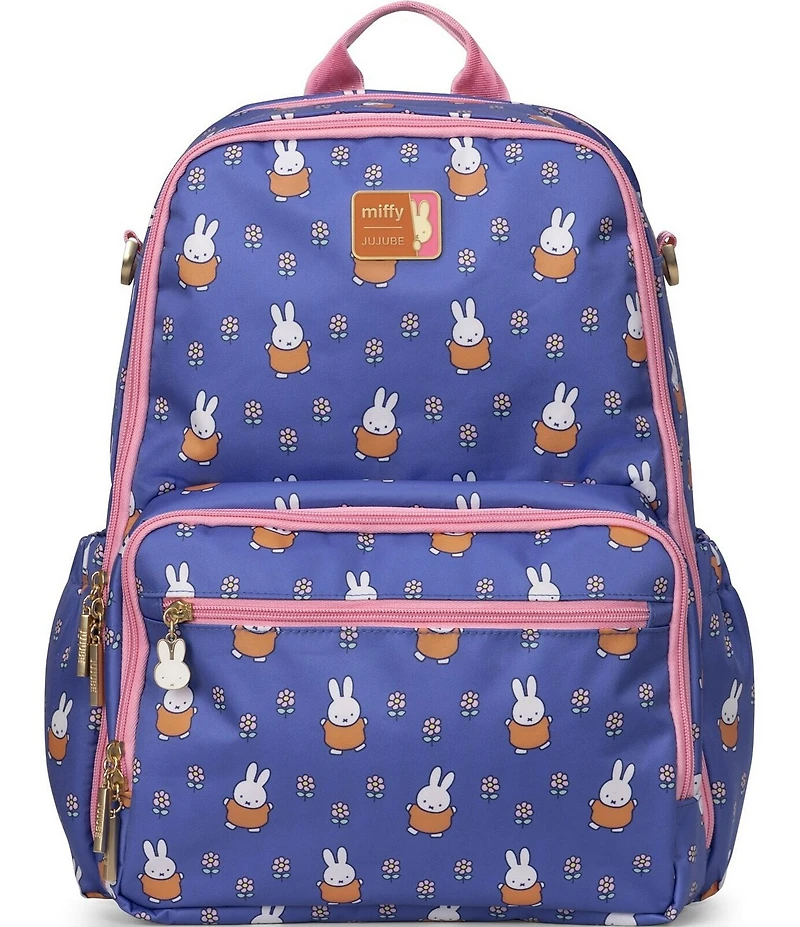 JujuBe Zealous Miffy Flower Fields Changing Pad Backpack