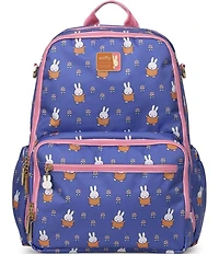 JujuBe Zealous Miffy Flower Fields Changing Pad Backpack