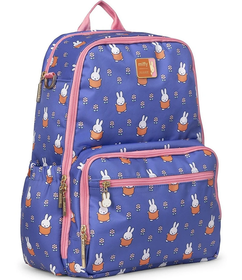 JujuBe Zealous Miffy Flower Fields Changing Pad Backpack