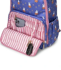 JujuBe Zealous Miffy Flower Fields Changing Pad Backpack