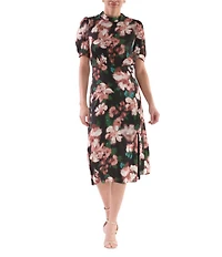 Julia Jordan Floral Printed Midi Dress