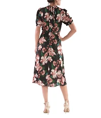 Julia Jordan Floral Printed Midi Dress