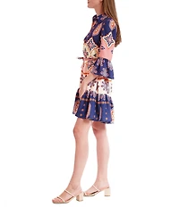 Julia Jordan Long Bell Sleeve Shirt Dress