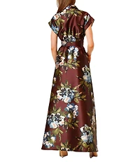 Julia Jordan Short Sleeve Printed Shirt Dress