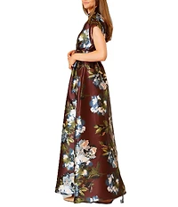 Julia Jordan Short Sleeve Printed Shirt Dress