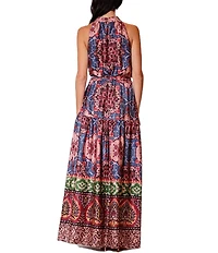 Julia Jordan Sleeveless Halter Maxi Dress