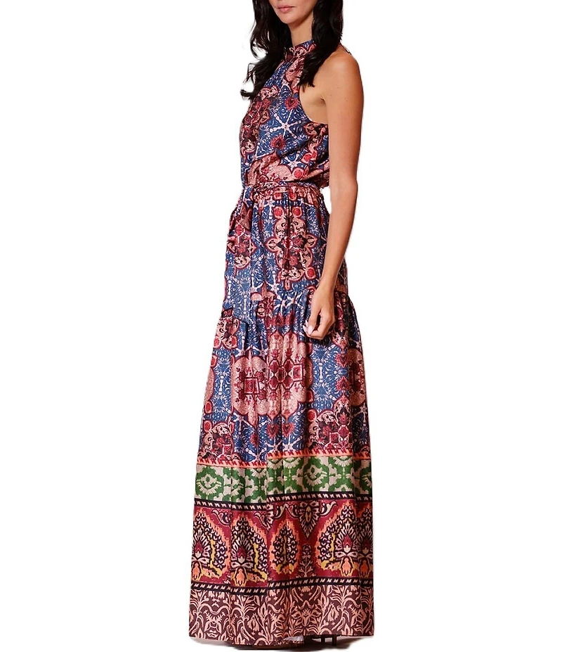 Julia Jordan Sleeveless Halter Maxi Dress
