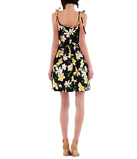 Julia Jordan Sleeveless Printed Mini Dress