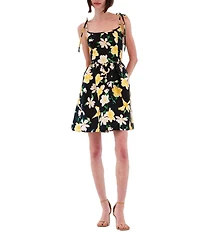 Julia Jordan Sleeveless Printed Mini Dress