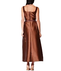 Julia Jordan Sleeveless Square Neck A-Line Midi Dress