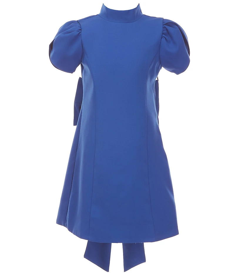 JulietteNYC Big Girls Tulip Sleeve Bow Back Dress