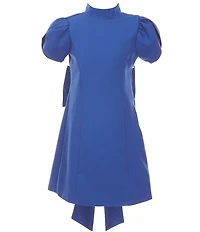JulietteNYC Big Girls Tulip Sleeve Bow Back Dress