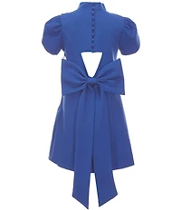 JulietteNYC Big Girls Tulip Sleeve Bow Back Dress