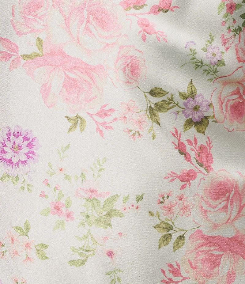 Jump Floral Printed Cowl Neck Midi Dress