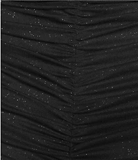 Jump Long Sleeve Square Neck Ruched Drape Detail Dress