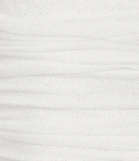 Jump Long Sleeve Square Neck Ruched Drape Detail Dress