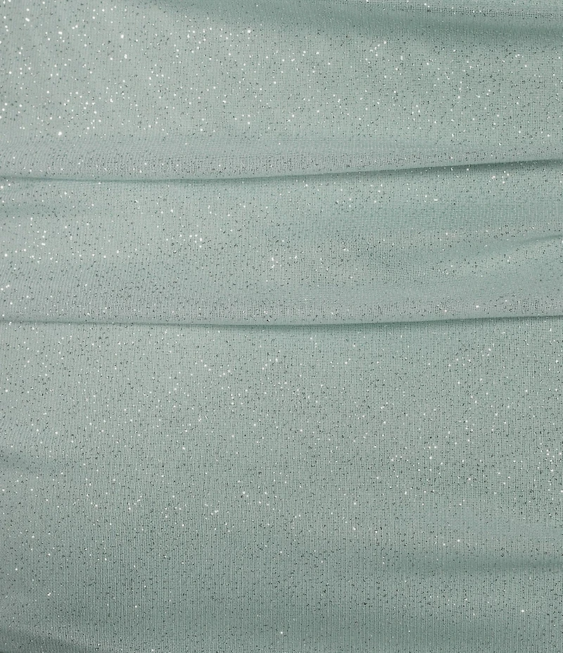 Jump One Shoulder Glitter Ruched Dress