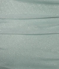 Jump One Shoulder Glitter Ruched Dress