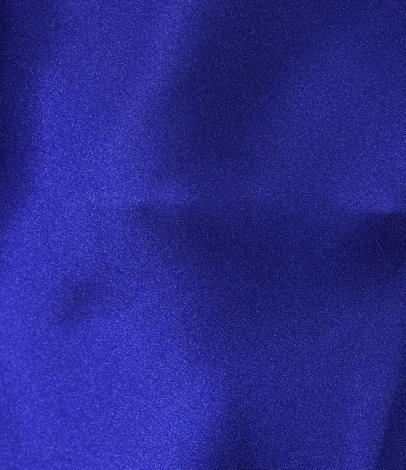 Jump Rhinestone Trim Drape Neck Long Dress