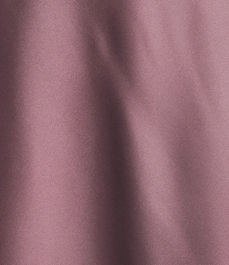 Jump Satin Strapless Scarf Midi Dress
