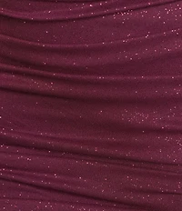 Jump V-Neck Shirred Lace-Up Back Bodycon Dress
